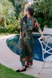 Sarong Jacaré Verde