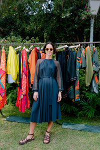 Vestido de Malha Marinho