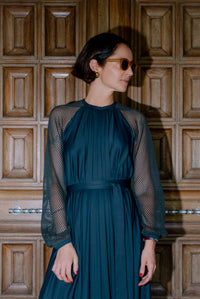 Vestido de Malha Marinho