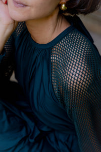 Vestido de Malha Marinho