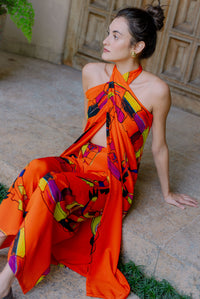 Sarong Jacaré Laranja
