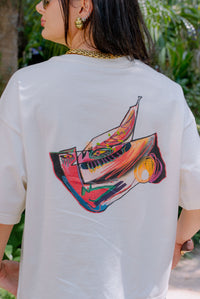 Camiseta Boxy Woman In Hat
