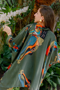 Camisa Quadrada Jacaré Verde