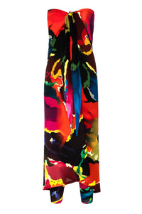 Tapestry Print Silk Sarong