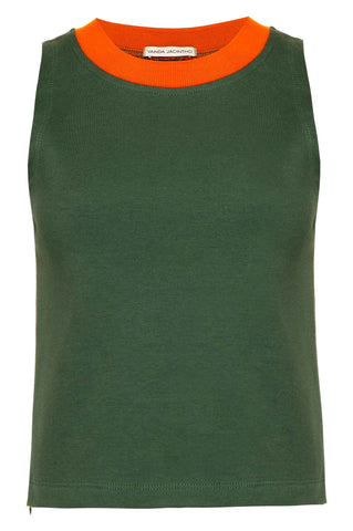 Top Reto 70's Verde Musgo