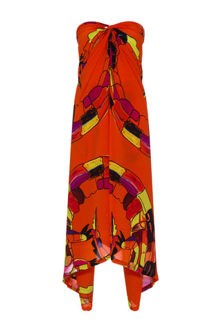 Sarong Jacaré Laranja