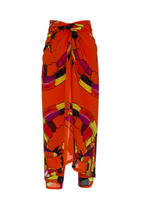 Sarong Jacaré Laranja