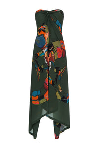Sarong Jacaré Verde