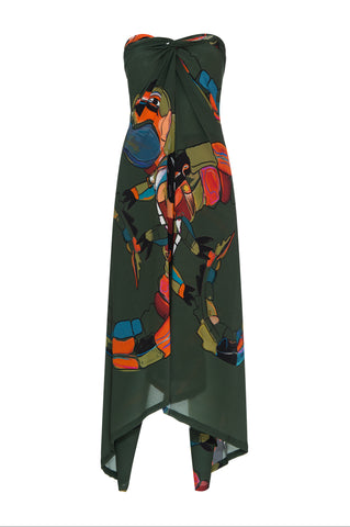 Sarong Jacaré Verde