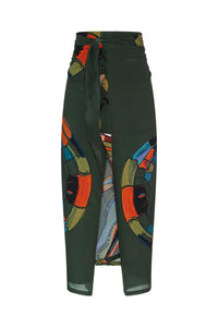 Sarong Jacaré Verde