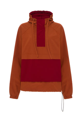 Wind Jacket Avelã com Vinho Resistente à Água