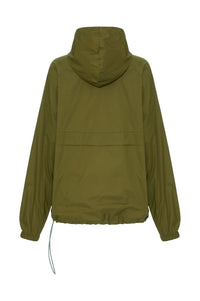 Wind Jacket Verde com Laranja à Prova d’Água