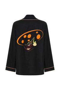 Vest de Linho Preta Woman In Hat