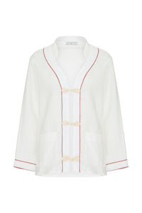 Vest de Linho Off com Vivo