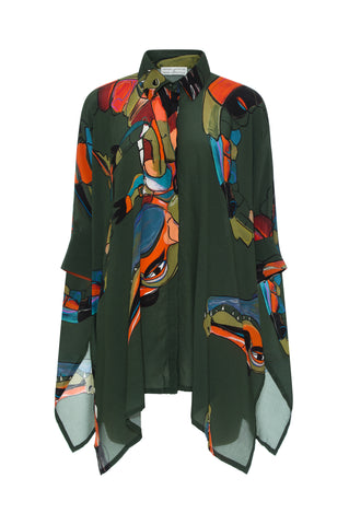 Camisa Quadrada Jacaré Verde