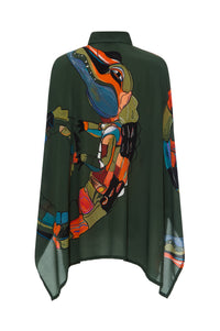 Camisa Quadrada Jacaré Verde
