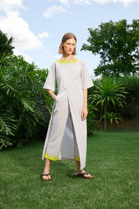 Vestido Carmen Algodão Listrado