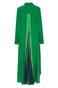 Vestido Maxi Camisa Solar Verde