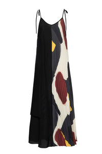 RG Print Modernist Pleated Dress