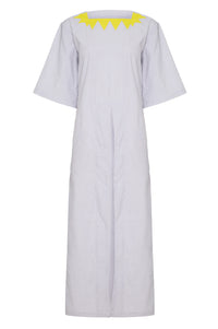 Vestido Carmen Algodão Listrado