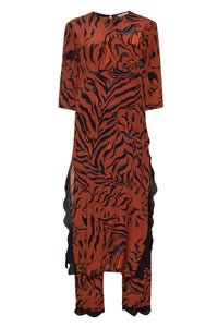 Sônia Ondas Tigre Dress