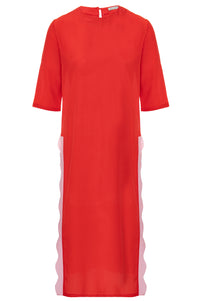 Sonia Ondas Red and Pink Dress