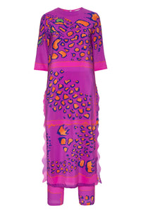 Sonia purple alligator waves dress